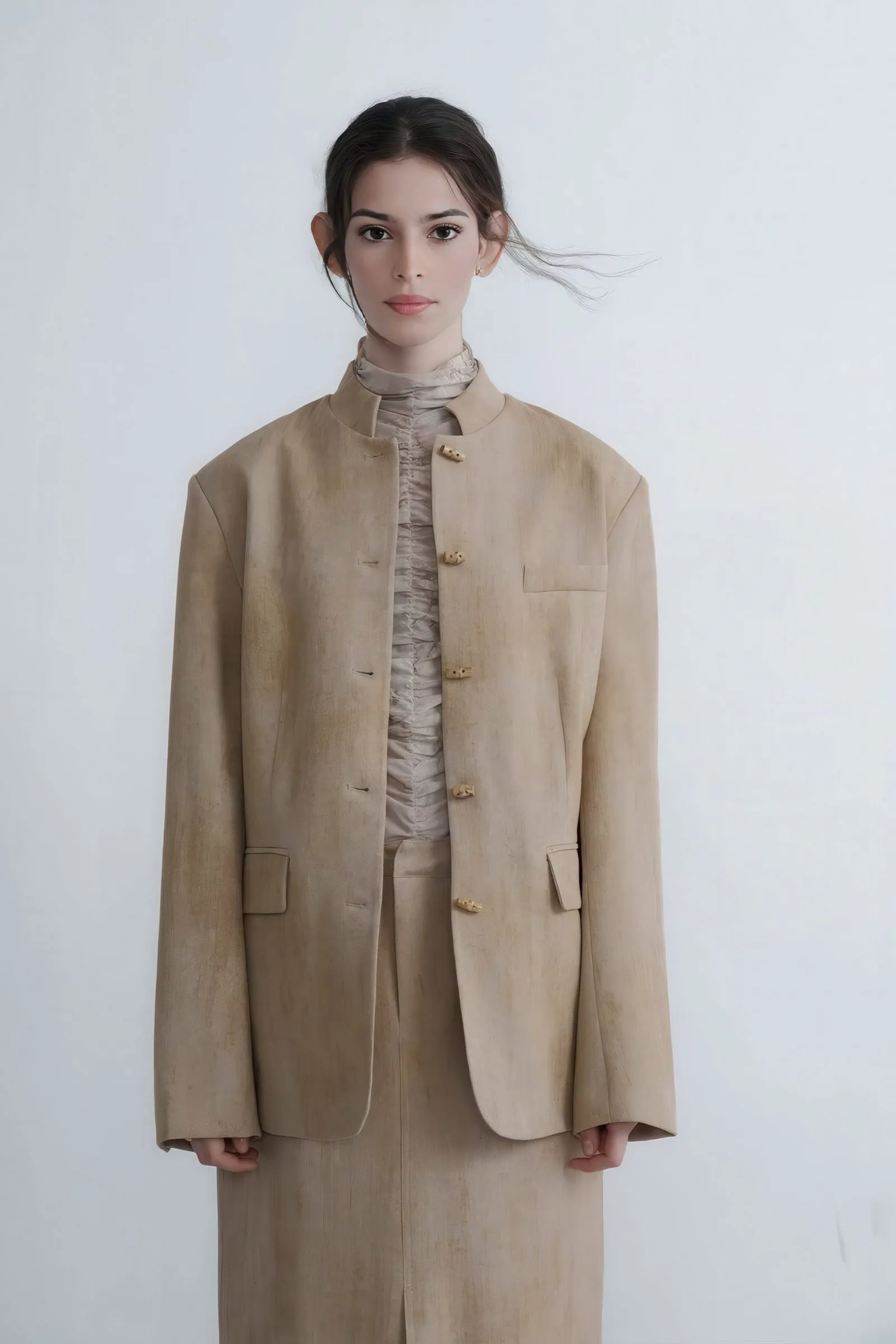 Ombre Collar Blazer