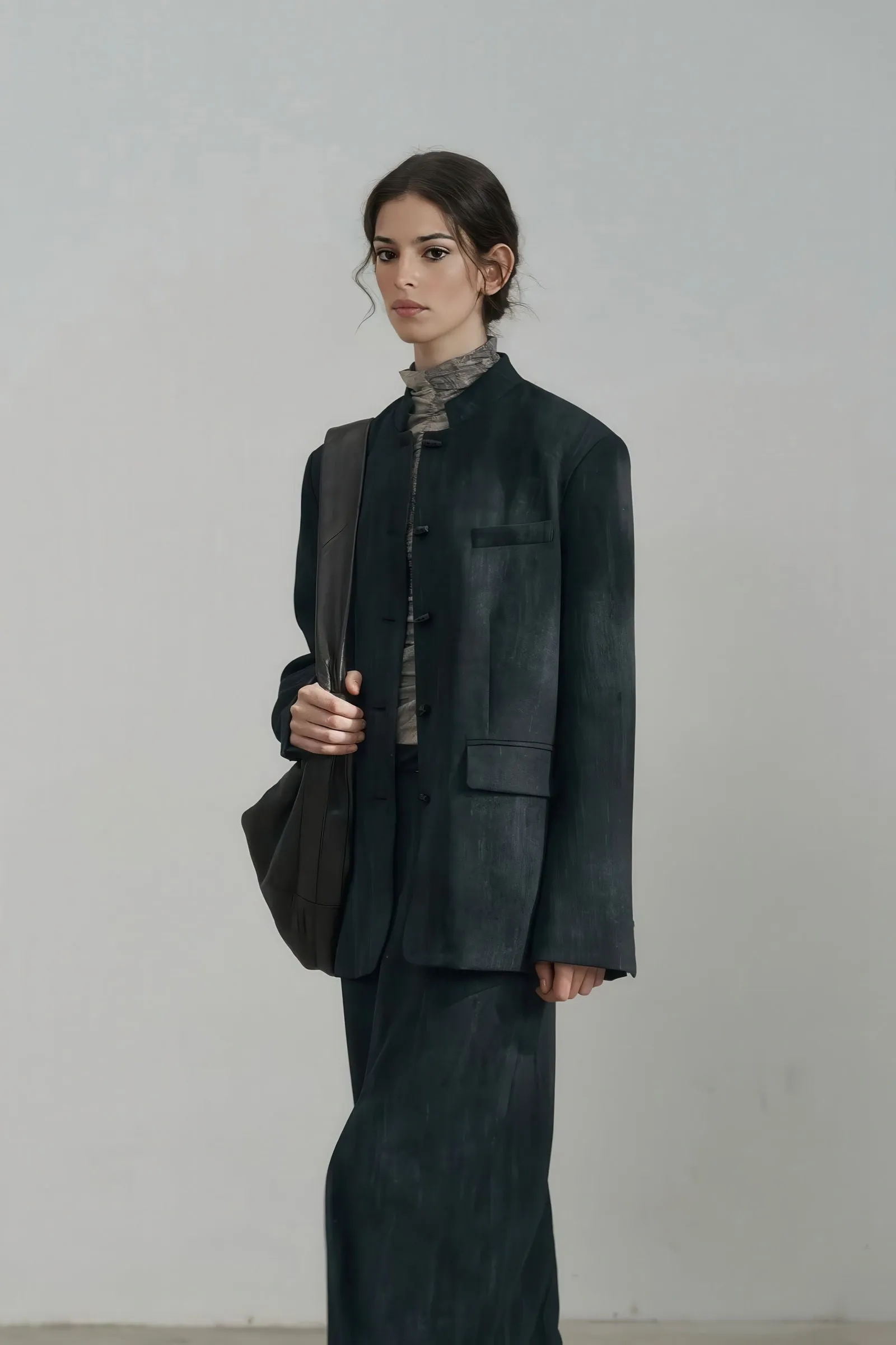 Ombre Collar Blazer