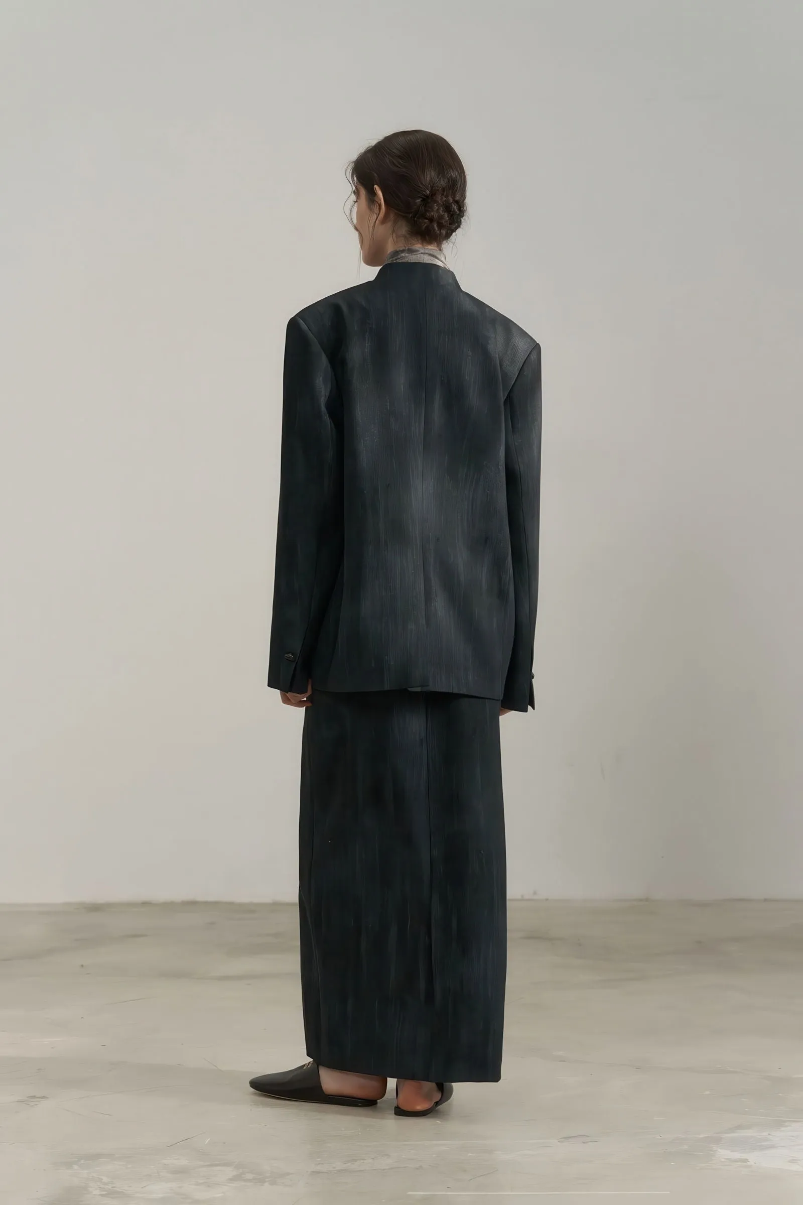 Ombre Collar Blazer