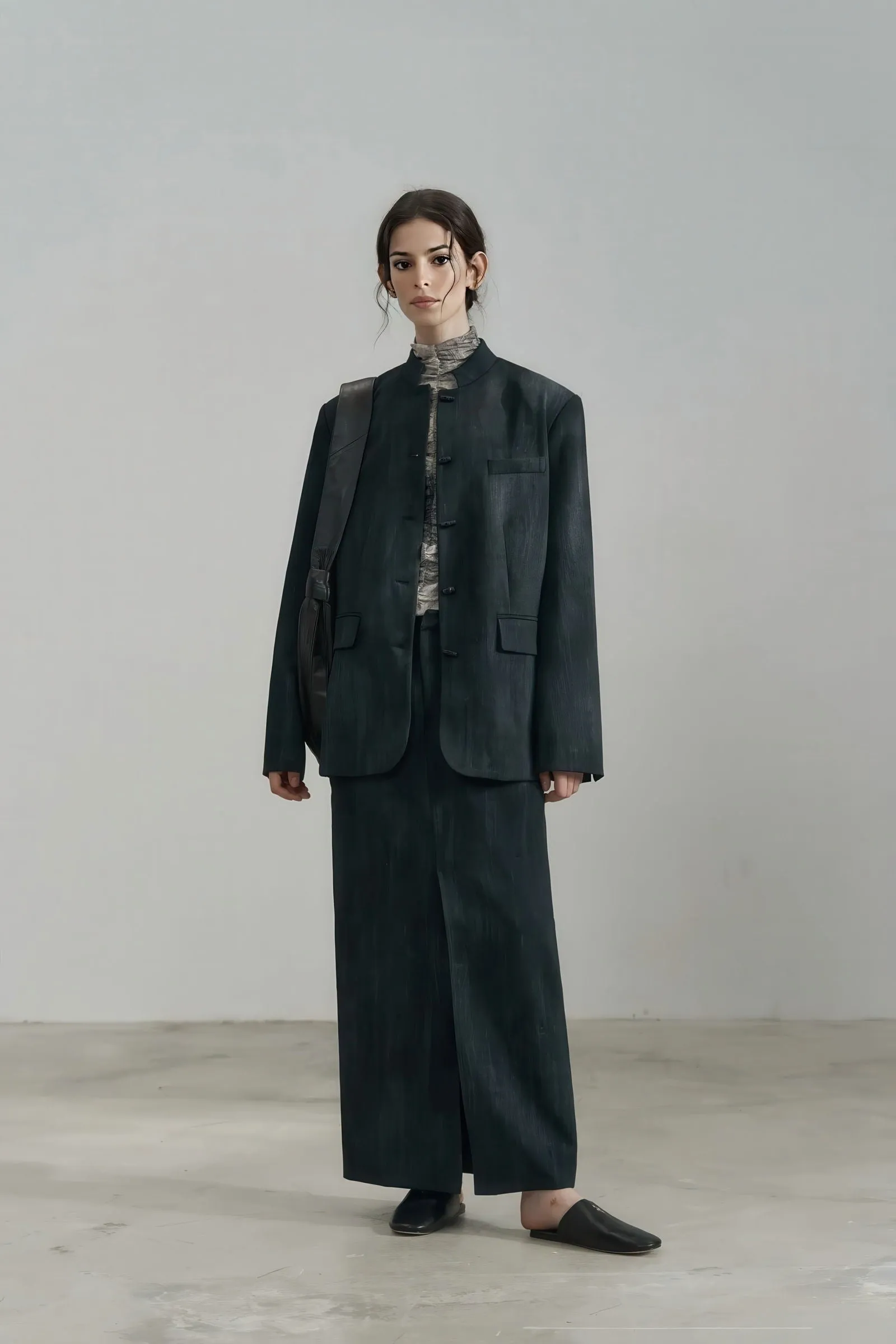Ombre Collar Blazer