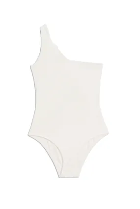 Plain Asymmetric Swimsuit