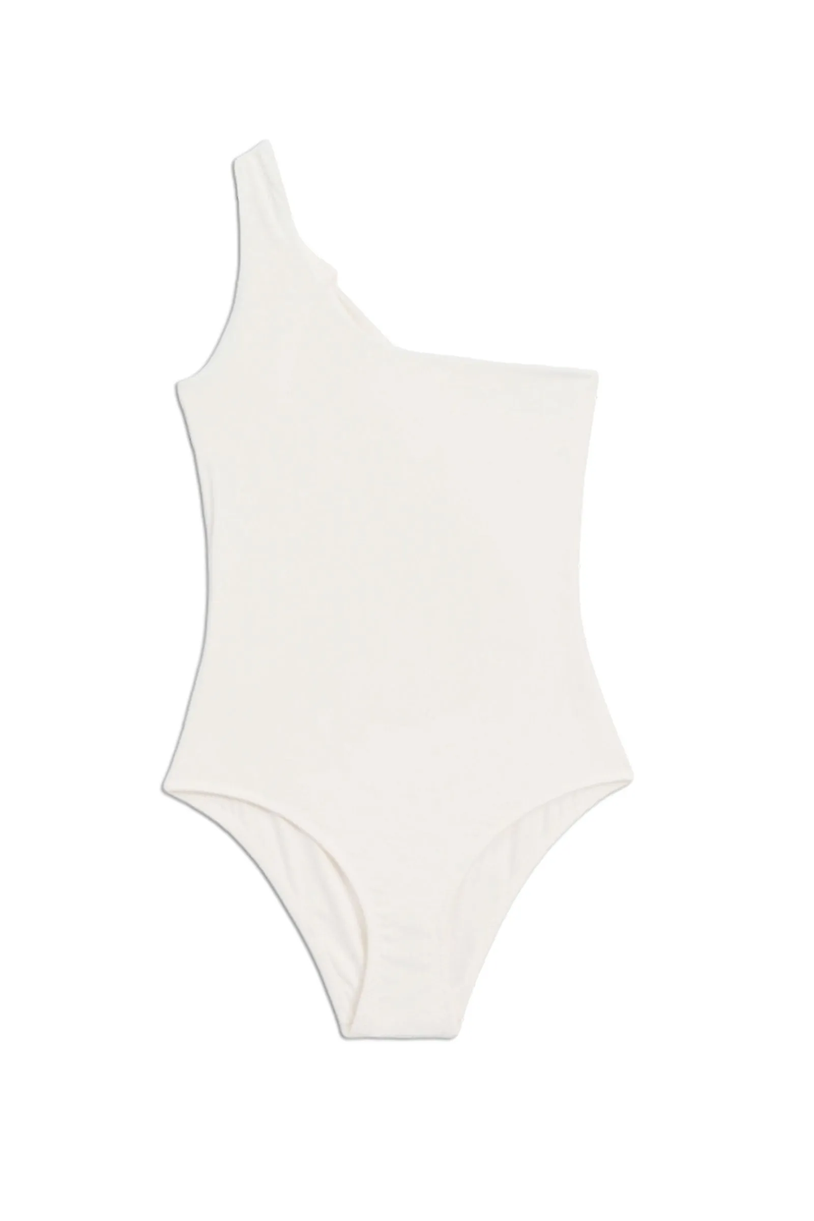 Plain Asymmetric Swimsuit