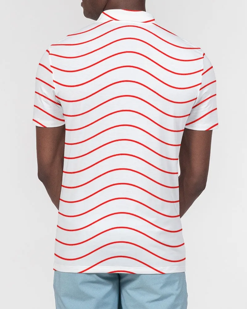 Red Ripple Slim Fit Polo