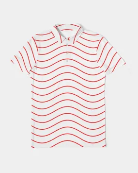 Red Ripple Slim Fit Polo