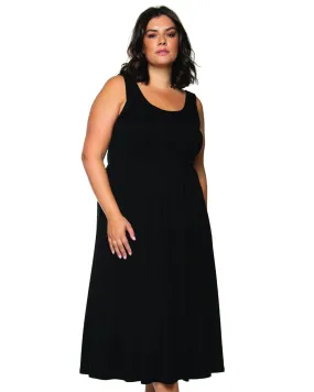 Renata Knit Midi Dress | Black