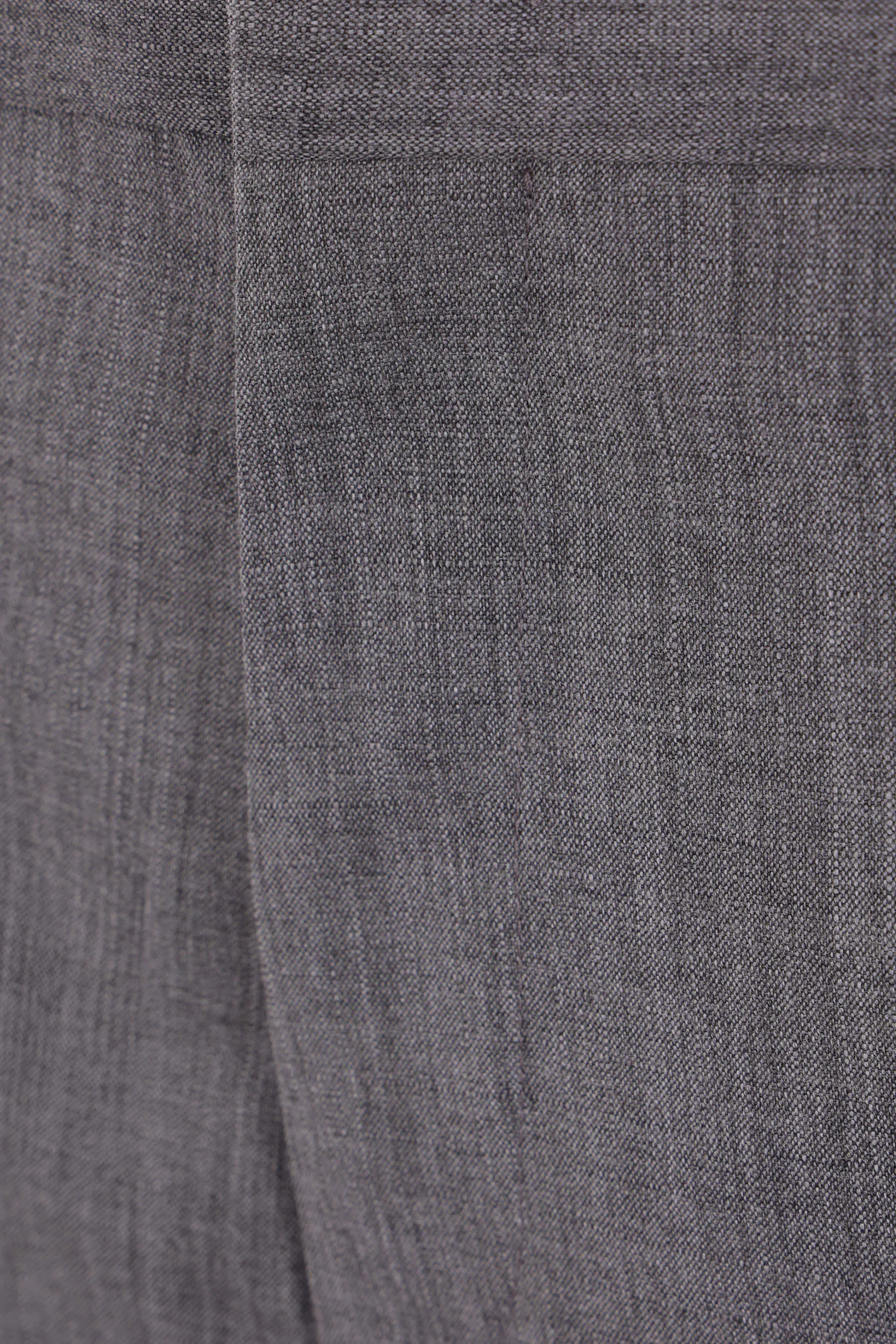 slim-fit wool trousers