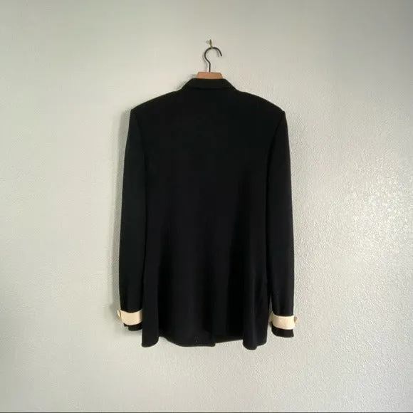St. John Collection Vintage Blazer Cut Knit Cardigan