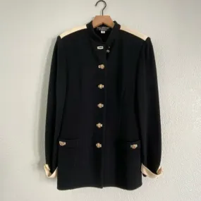 St. John Collection Vintage Blazer Cut Knit Cardigan