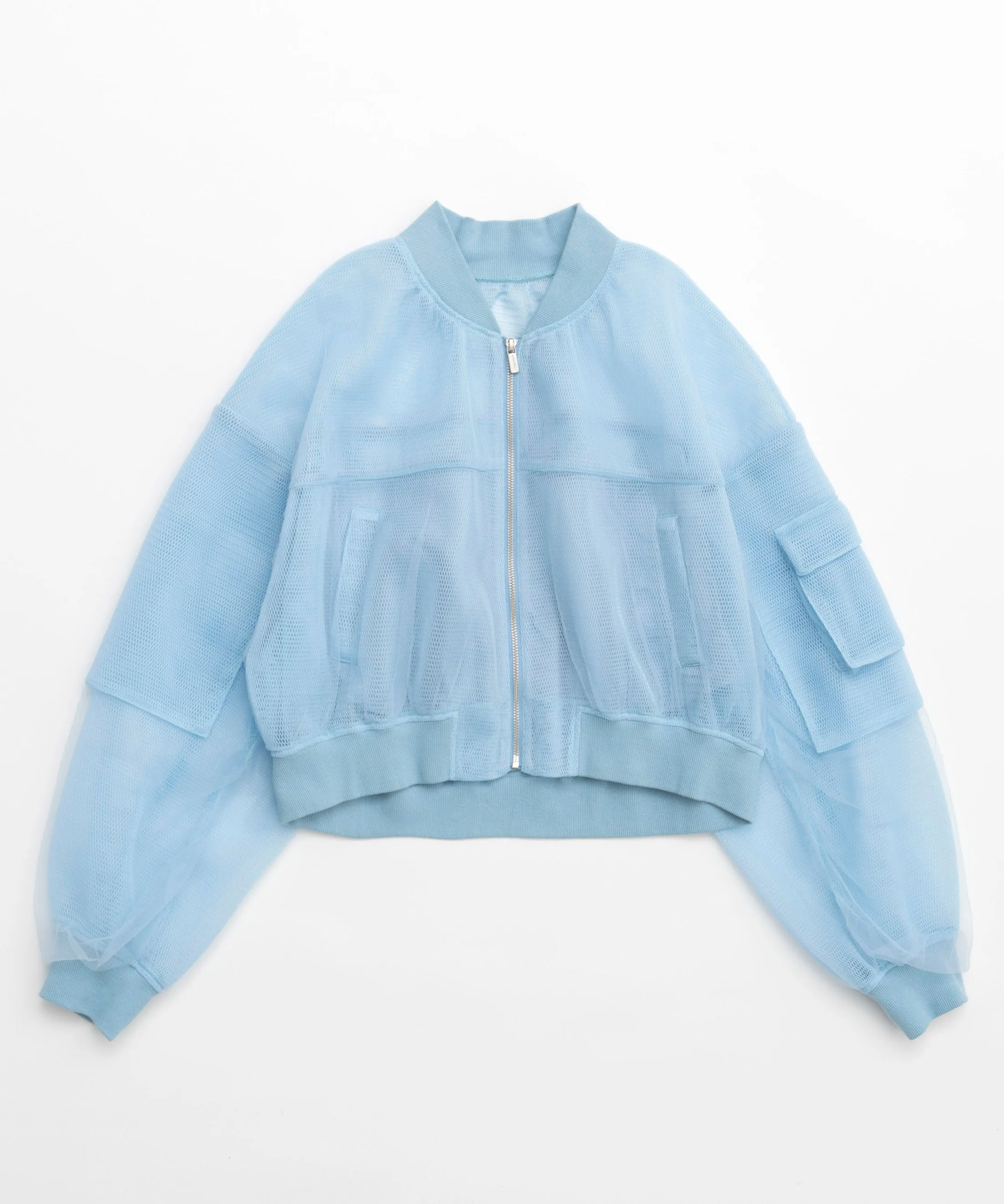 Tulle Layered Blouson