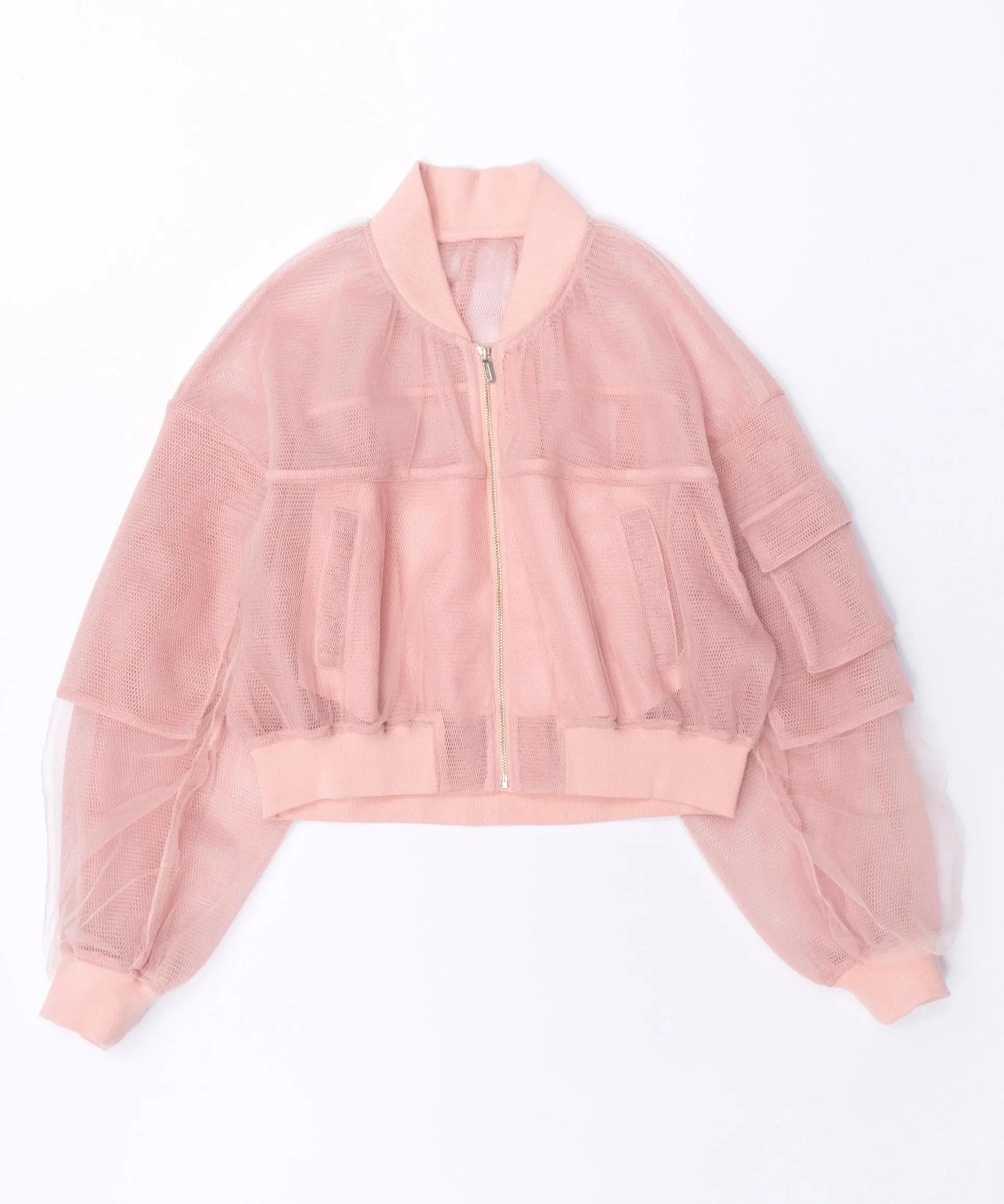 Tulle Layered Blouson