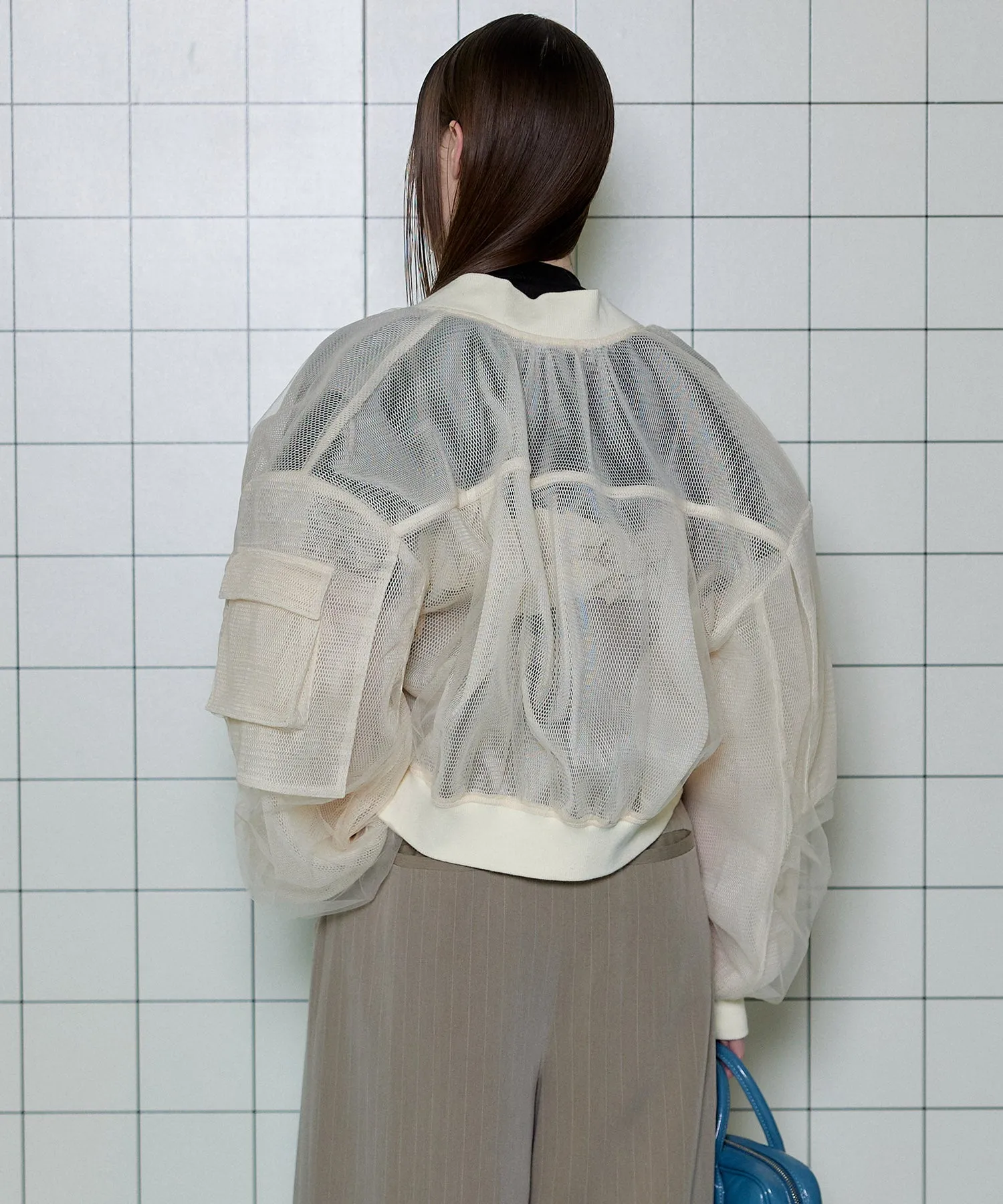 Tulle Layered Blouson
