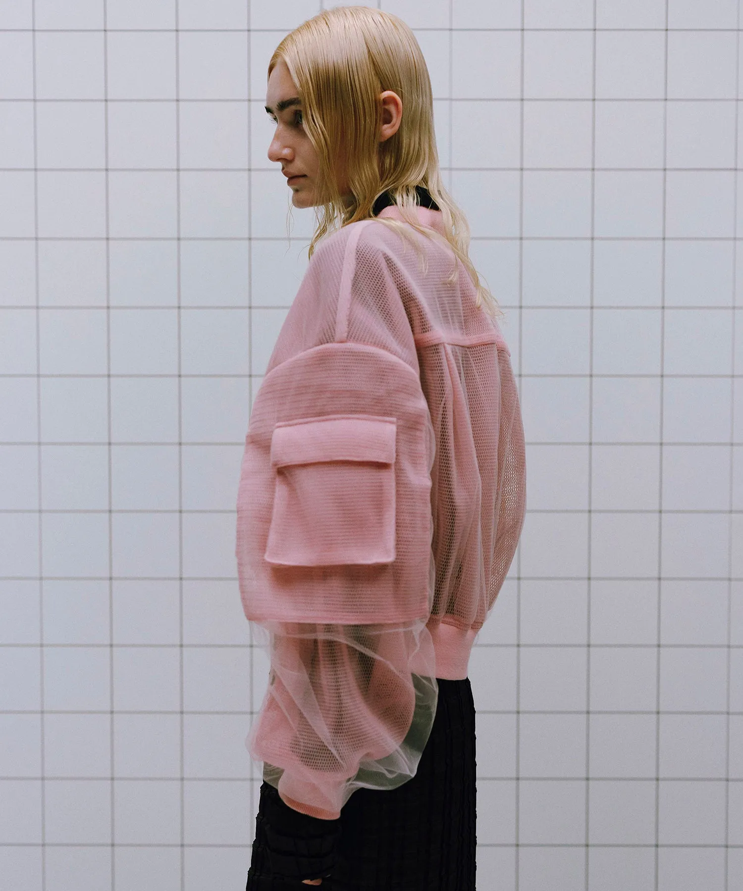Tulle Layered Blouson